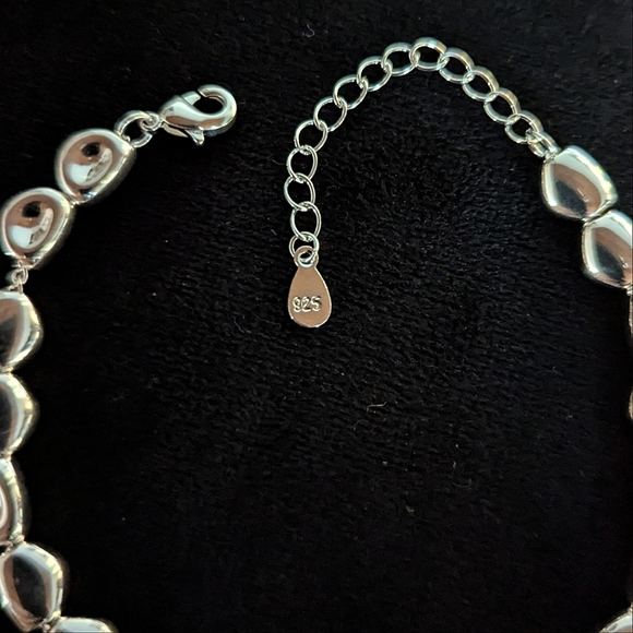 Solid Sterling Silver 925 Bracelet Bangle Jewelry Quiet Luxury Minimalist Metal - Picture 4 of 5